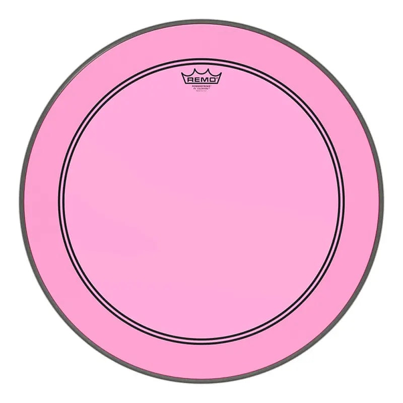 remo-powerstroke-3-22-colortone-bass-drum-head-pink Remo Powerstroke 3 22" Colortone Bass Drum Head - Pink
