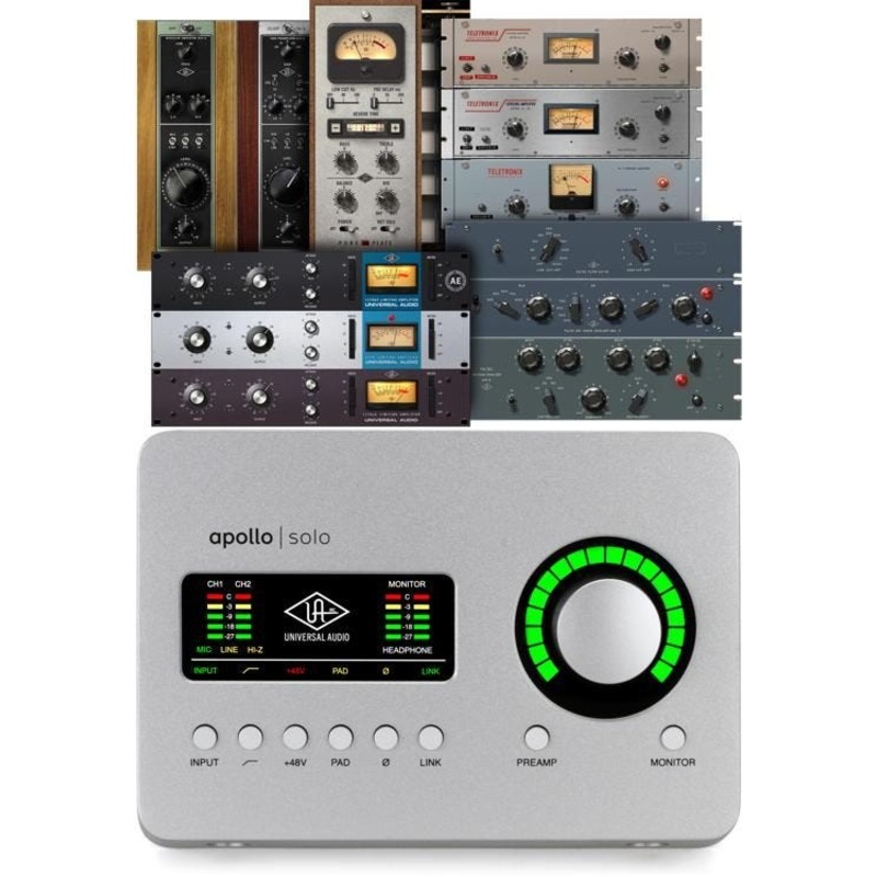 universal-audio-apollo-solo-thunderbolt-3-interface-heritage-edition Universal Audio Apollo SOLO Thunderbolt 3 Interface - Heritage Edition