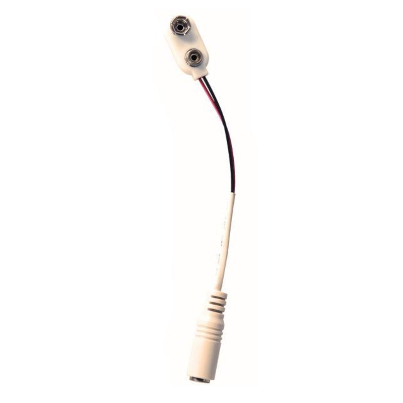 diago-white-adaptor-9v-battery-snap-connector Diago White Adaptor - 9v Battery Snap Connector
