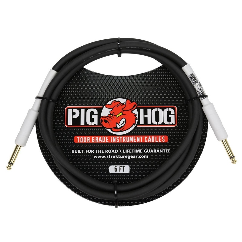 pig-hog-6ft-1-4-1-4-8mm-tour-grade-instrument-cable Pig Hog 6ft 1/4" - 1/4" 8mm Tour Grade Instrument Cable
