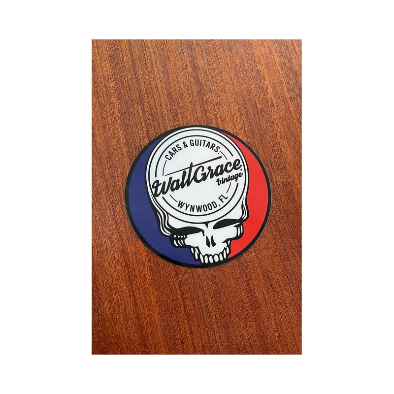 walt-grace-vintage-holographic-stealie-skull-sticker-3 Walt Grace Vintage holographic "Stealie" Skull Sticker 3"