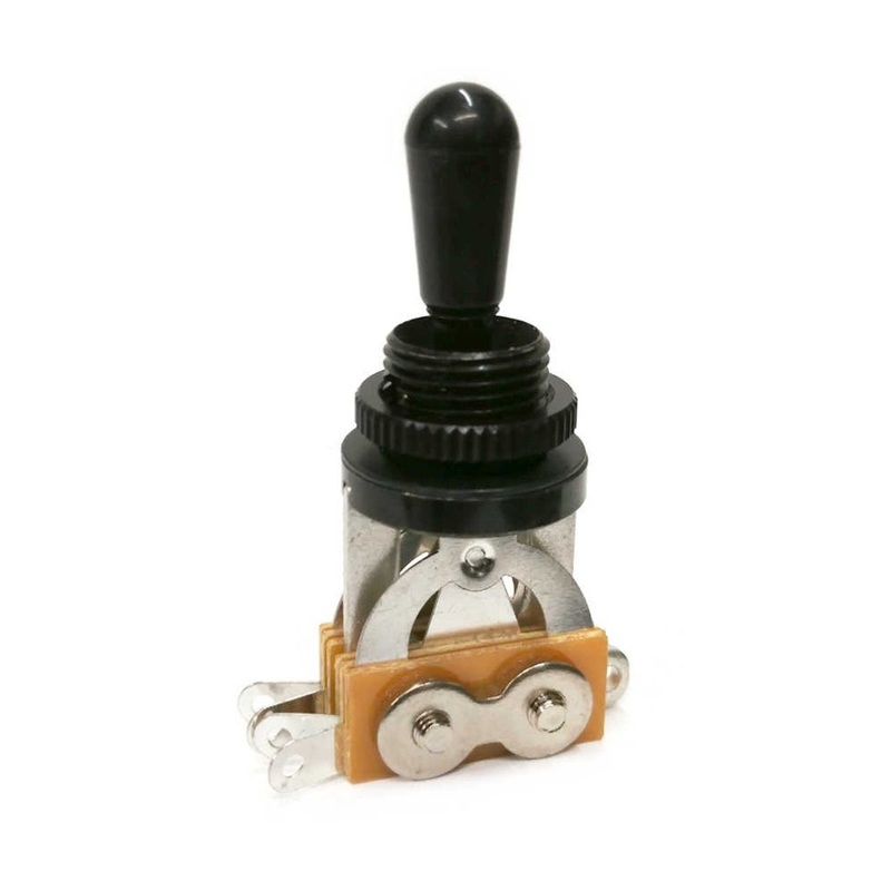 3-way-pickup-selector-switch-black-w-black-tip 3-way Pickup Selector Switch - Black /w Black Tip