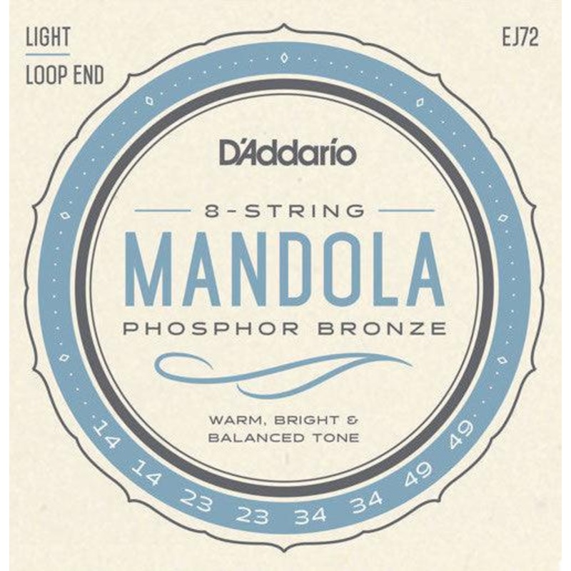 d-addario-mandola-string-set-phosphor-bronze-ej72-light-014-049 D'Addario Mandola String Set, Phosphor Bronze, EJ72 Light .014-.049