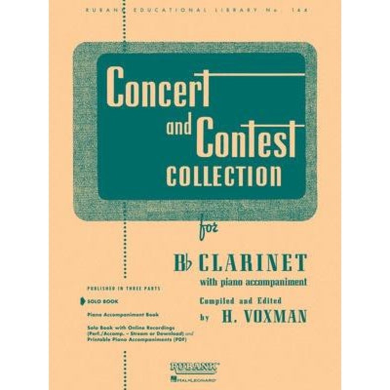 concert-and-contest-collection-for-bb-clarinet-piano-accompaniment Concert and Contest Collection for Bb Clarinet - Piano Accompaniment