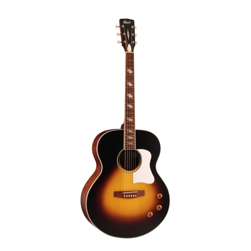 cort-cj-retro-jumbo-acoustic-electric-guitar-vintage-sunburst-matte Cort CJ-Retro Jumbo Acoustic Electric Guitar - Vintage Sunburst Matte