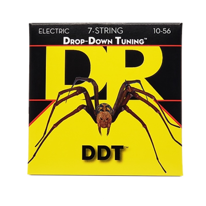 dr-strings-ddt-drop-down-tuning-electric-guitar-strings-7-string-medium-10-56 DR Strings DDT - Drop Down Tuning Electric Guitar Strings: 7-String Medium 10-56