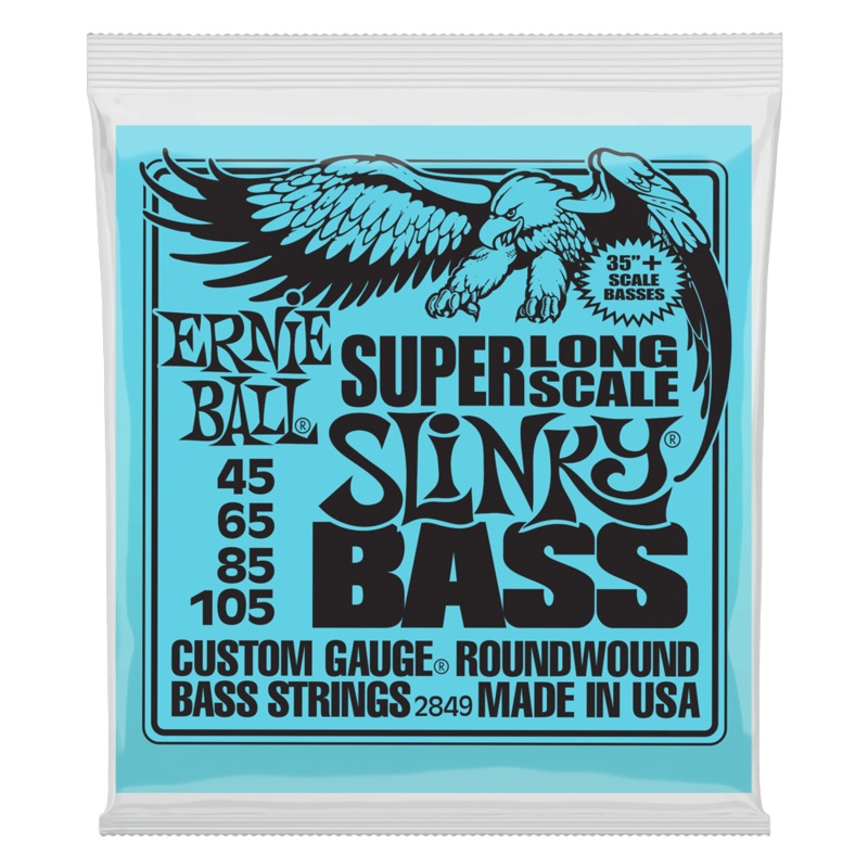 ernie-ball-2849-super-long-scale-slinky-electric-bass-strings-45-105-gauge ERNIE BALL 2849 SUPER LONG SCALE SLINKY ELECTRIC BASS STRINGS - 45-105 GAUGE