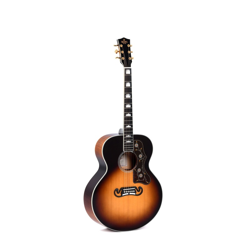 sigma-gja-sg200-jumbo-acoustic-electric-guitar-tobacco-sunburst Sigma GJA-SG200 Jumbo Acoustic Electric Guitar - Tobacco Sunburst