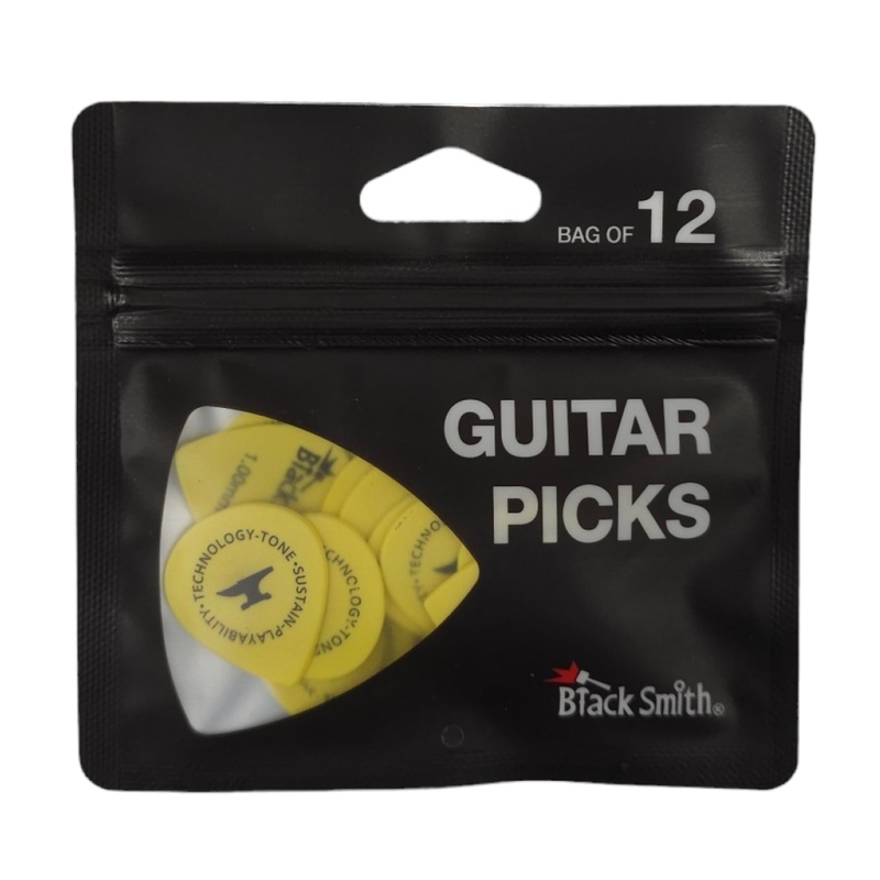 black-smith-teardrop-guitar-pick-bag-of-12-1-0mm-yellow-tdp010yw-h Black Smith Teardrop Guitar Pick (Bag of 12) - 1.0mm (Yellow) - TDP010YW-H