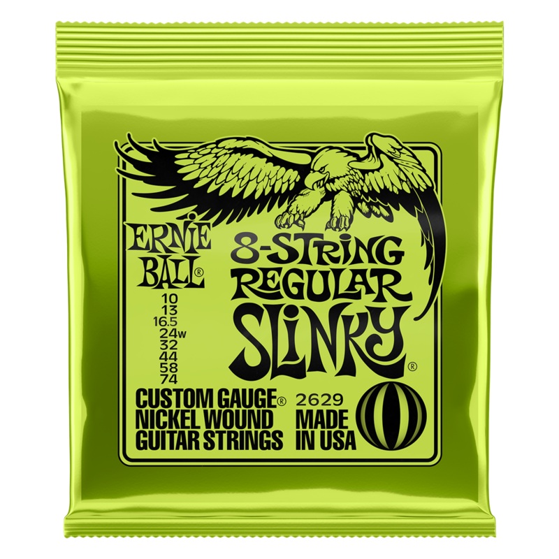 ernie-ball-8-string-regular-slinky-guitar-string-set-nickel-010-074 Ernie Ball 8-String Regular Slinky Guitar String Set, Nickel, .010-.074