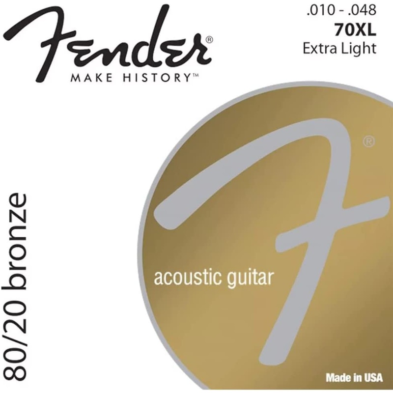 fender-accessories-0730070-02-80-20-bronze-acoustic-guitar-strings-extra-light Fender Accessories 0730070-02 80/20 Bronze Acoustic Guitar Strings, Extra Light