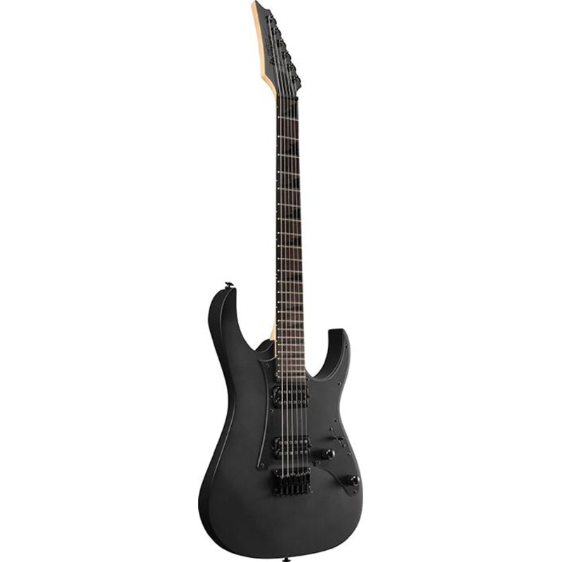 ibanez-gio-grgr131ex-bkf-flat-black-electric-guitar-reversed-headstock Ibanez Gio (GRGR131EX-BKF) Flat Black Electric Guitar - Reversed Headstock