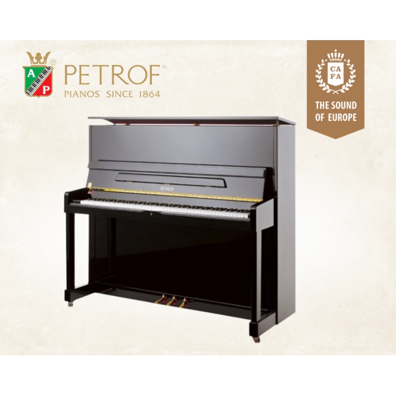 petrof-upright-piano-p125m1-black PETROF Upright Piano P125M1 Black