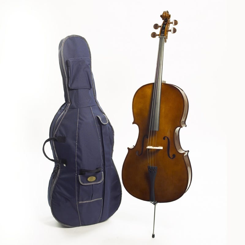 stentor-student-i-3-4-size-cello-outfit-antique-chestnut Stentor Student I 3/4 Size Cello Outfit - Antique Chestnut