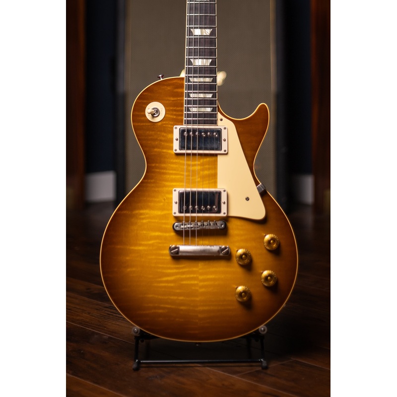 2022-gibson-custom-shop-1959-les-paul-reissue-vos-lpr9-electric-guitar-golden-poppy 2022 Gibson Custom Shop 1959 Les Paul Reissue VOS LPR9 Electric Guitar - Golden Poppy