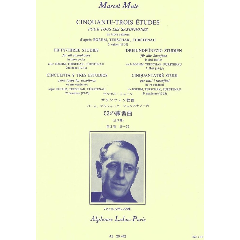 53-studies-for-all-saxophones-in-three-books-1st-book-1-18-marcel-mule 53 Studies for all Saxophones - In Three Books - 1st Book (1-18) - Marcel Mule