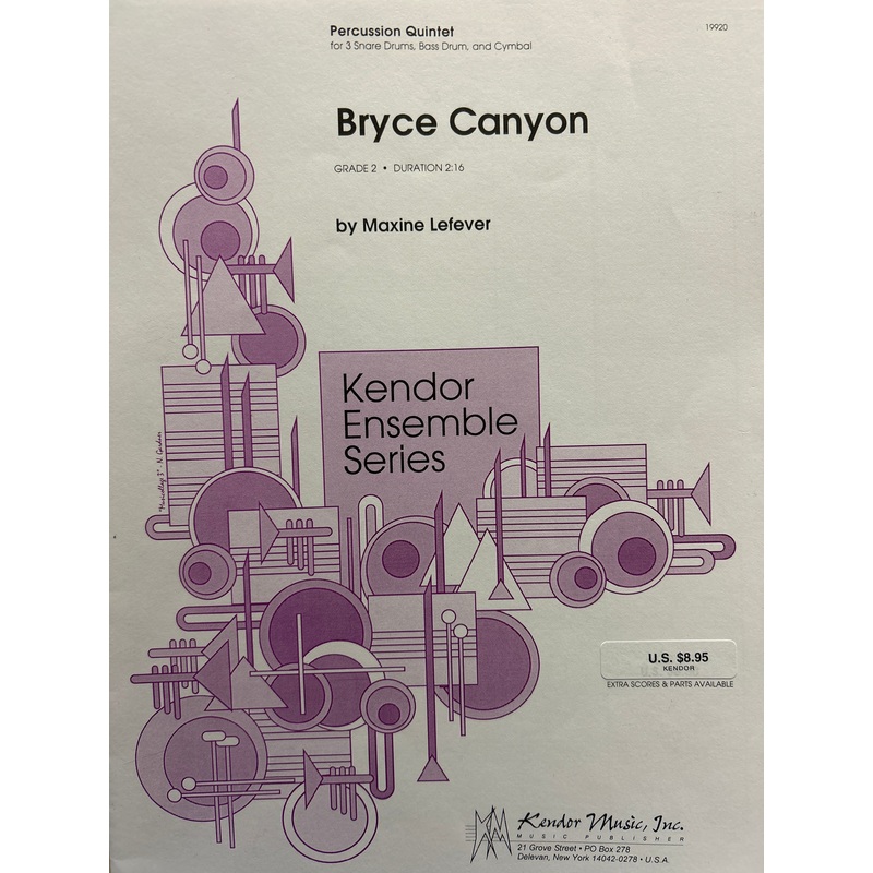 bryce-canyon-percussion-quintet-m-lefever Bryce Canyon - Percussion Quintet - M. Lefever