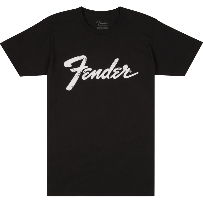 fender-logo-date-back-t-shirt-black Fender Logo Date Back T-Shirt, Black