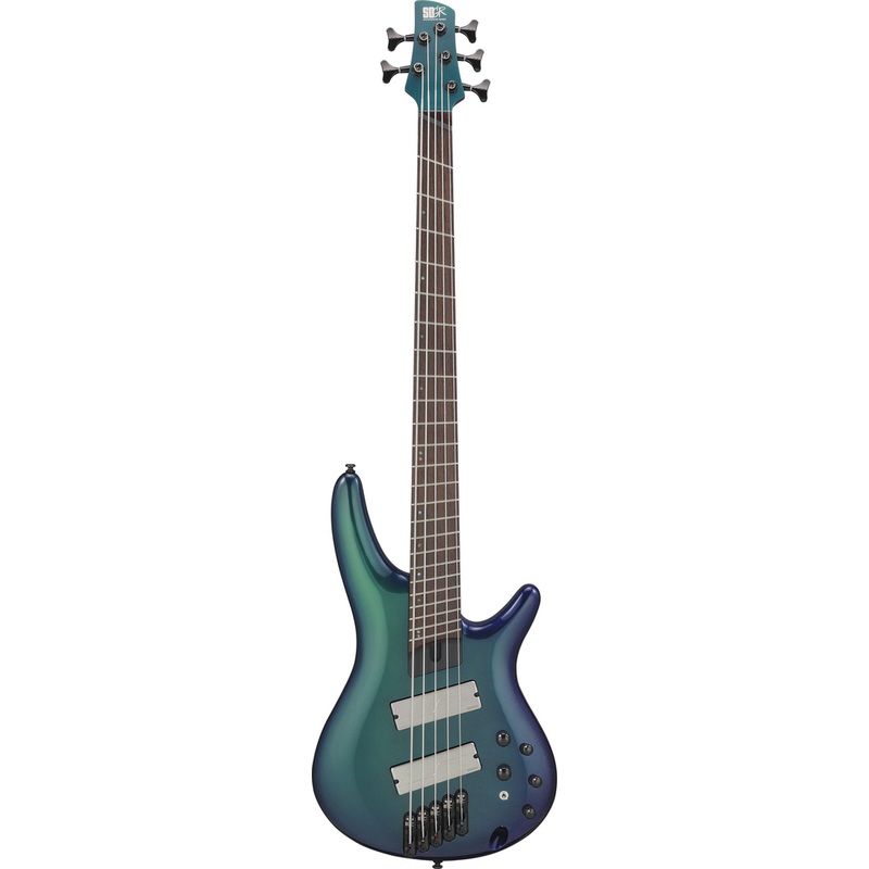 ibanez-srms725bcm-5-string-electric-bass-guitar-blue-chameleon Ibanez SRMS725BCM 5 String Electric Bass Guitar- Blue Chameleon