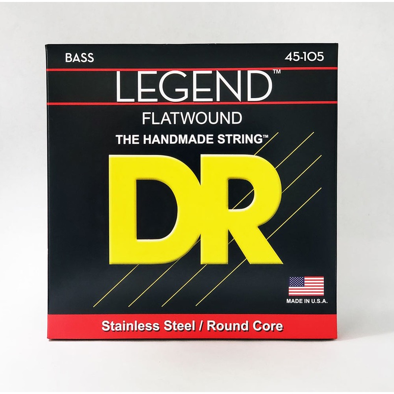 dr-strings-legend-fl5-45-flatwound-bass-strings-45-125 DR Strings Legend FL5-45 Flatwound Bass Strings 45-125