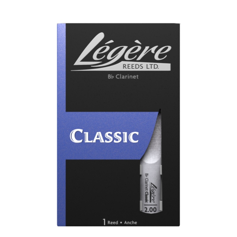 legere-classic-bb-clarinet-reed-grade-2-0 Legere Classic Bb Clarinet Reed - Grade 2.0