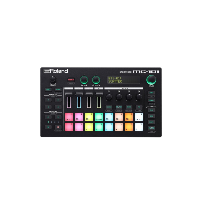 roland-mc-101-groovebox-compact-live-sequencer-synth Roland MC-101 Groovebox Compact Live Sequencer/Synth