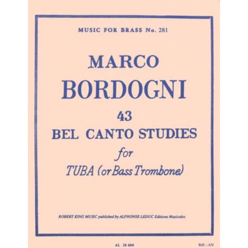 43-bel-canto-studies-for-tuba-or-bass-trombone-no-281-bordogni 43 Bel Canto Studies for Tuba (or Bass Trombone) - No. 281 - Bordogni