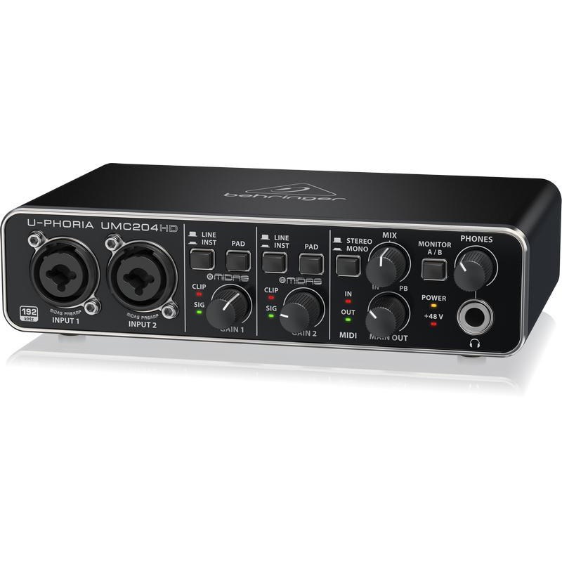 behringer-u-phoria-umc204hd-audio-interface Behringer U-Phoria UMC204HD Audio Interface