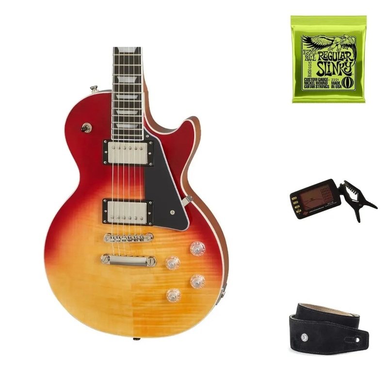 epiphone-les-paul-modern-figured-magma-orange-fade-bundle Epiphone Les Paul Modern Figured Magma Orange Fade (Bundle)