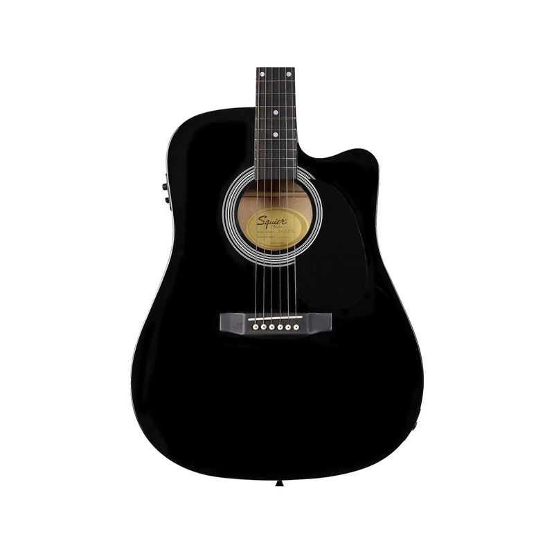 fender-sa-105ce-dreadnought-black Fender SA-105CE Dreadnought Black