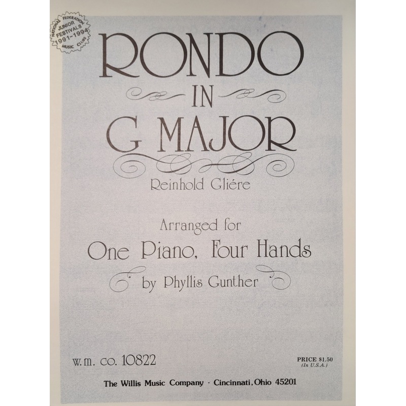 rondo-in-g-major-piano-gunther Rondo in G Major - Piano - Gunther