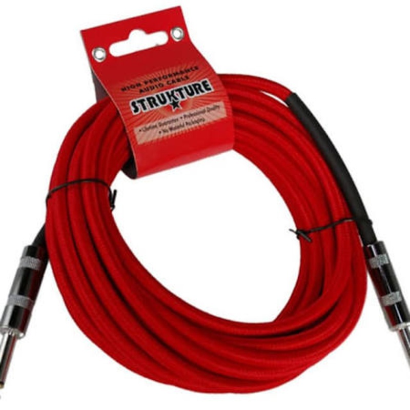 strukture-18-6-woven-instrument-cable-sc186-black Strukture 18.6' Woven Instrument Cable SC186 Black