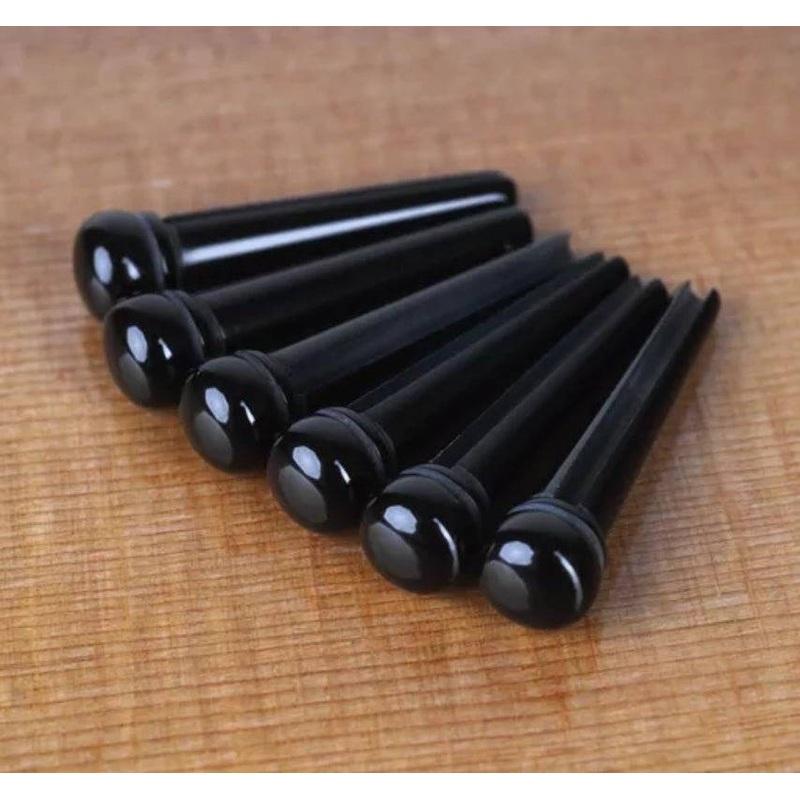 acoustic-guitar-string-pegs-set-of-6-ebony-colour Acoustic Guitar String Pegs - SET of 6 - Ebony Colour
