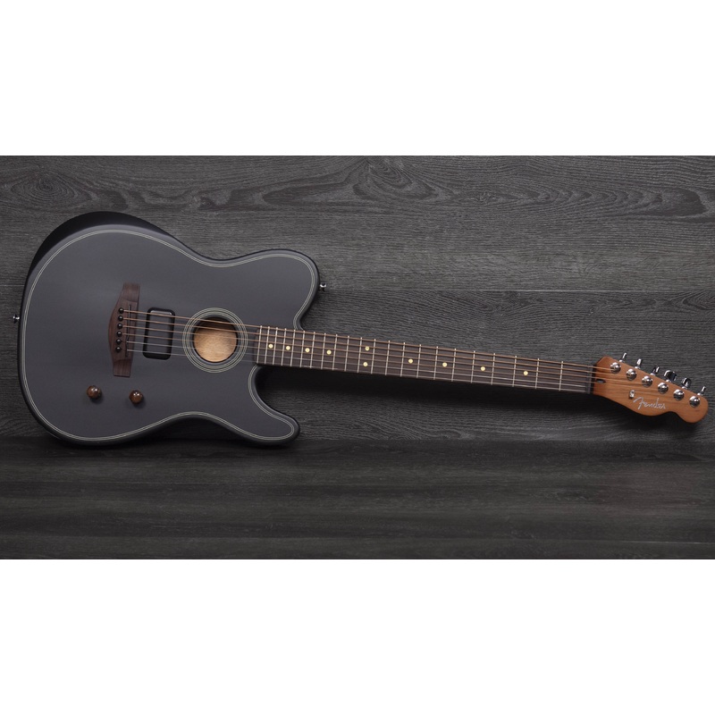 fender-acoustasonic-standard-telecaster-black Fender Acoustasonic Standard Telecaster, Black