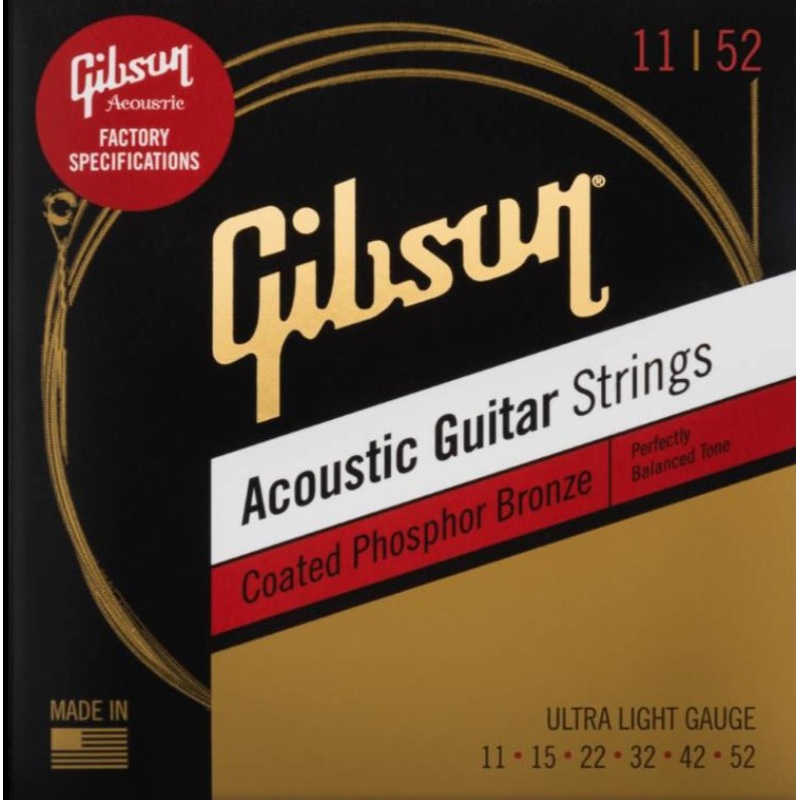 gibson-sag-cbrw11-1-coated-80-20-bronze-acoustic-strings-ultra-light-11-52 GIBSON SAG-CBRW11-1 Coated 80/20 Bronze Acoustic Strings - Ultra Light 11-52