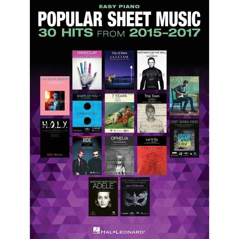 popular-sheet-music-30-hits-from-2015-2017 Popular Sheet Music - 30 Hits from 2015-2017