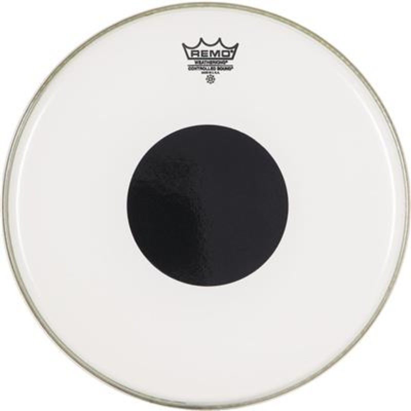 remo-controlled-sound-clear-black-dot-14-drum-head Remo Controlled Sound Clear Black Dot 14" Drum Head
