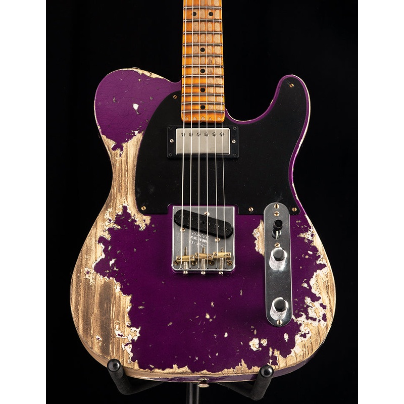 used-fender-custom-shop-limited-edition-1951-hs-telecaster-super-heavy-relic-purple-metallic Used Fender Custom Shop Limited Edition 1951 HS Telecaster Super Heavy Relic Purple Metallic