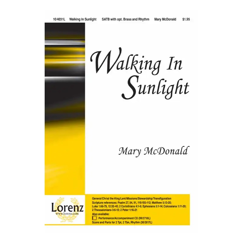 walking-in-sunlight-satb-mcdonald Walking in Sunlight - SATB - McDonald