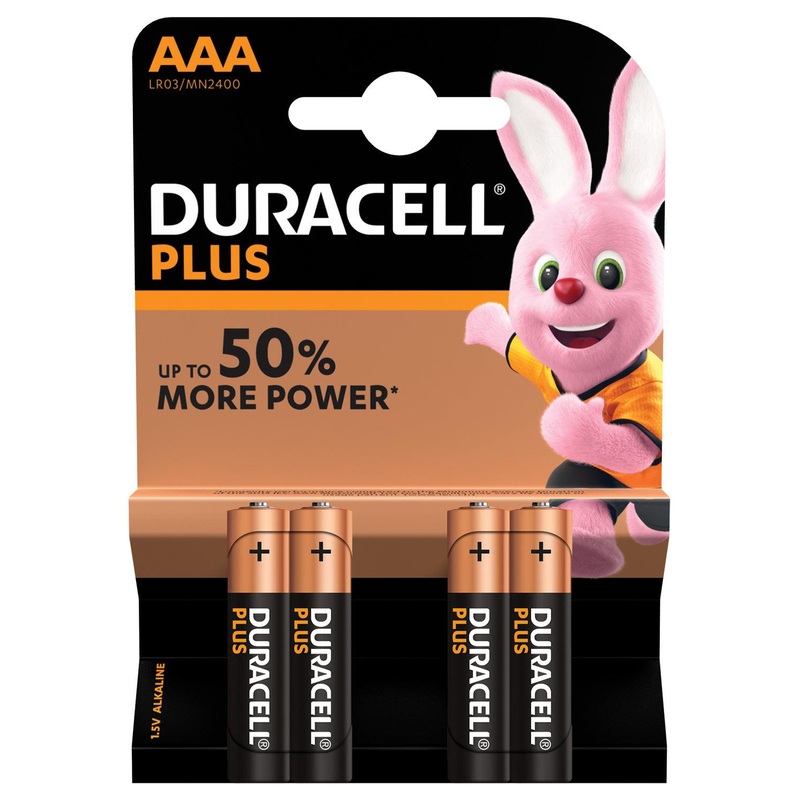 duracell-plus-power-alkaline-batteries-aaa-4-pack Duracell Plus Power Alkaline Batteries AAA, 4 pack