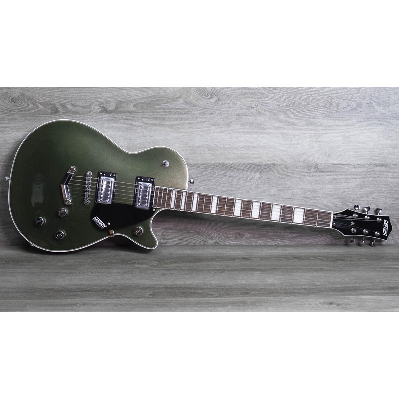 gretsch-g5220-electromatic-jet-bt-single-cut-with-v-stoptail-laurel-fingerboard-olive-metallic Gretsch G5220 Electromatic Jet BT Single-Cut with V-Stoptail, Laurel Fingerboard, Olive Metallic