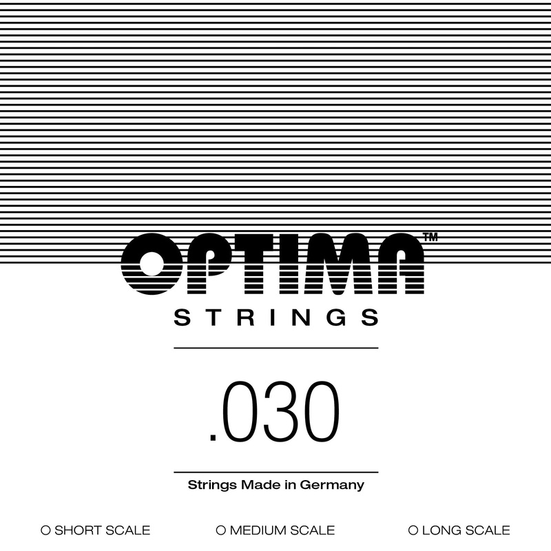 optima-single-string-bass-flatwound-chrome-030-high-c Optima Single String, Bass, Flatwound Chrome, .030 - High C