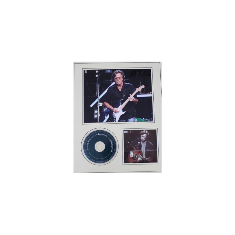 eric-clapton-autographed-framed-display Eric Clapton Autographed Framed Display