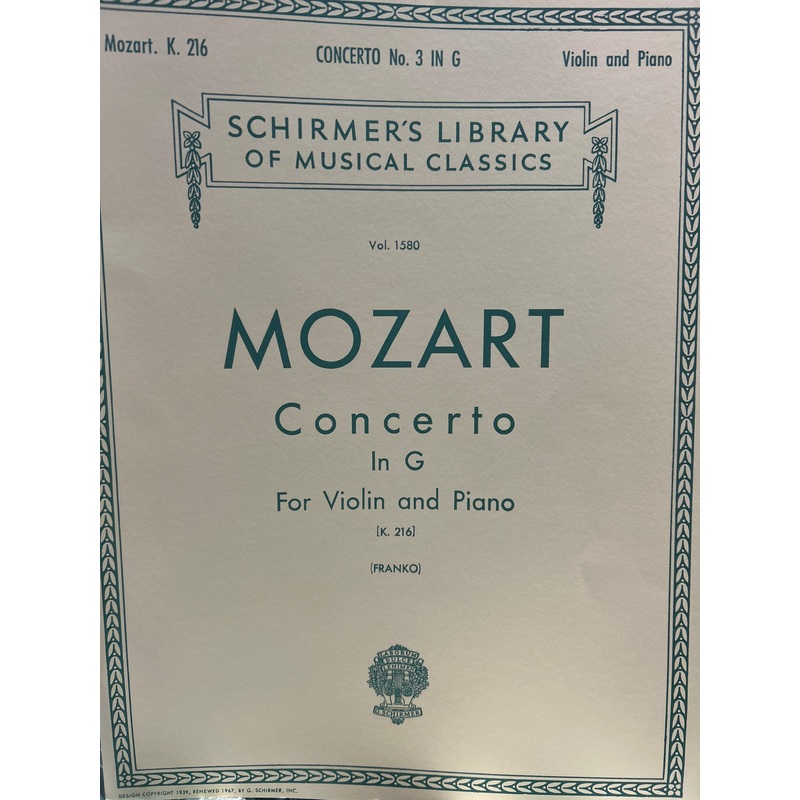 concerto-in-g-for-violin-mozart-franko Concerto in G for Violin - Mozart/Franko