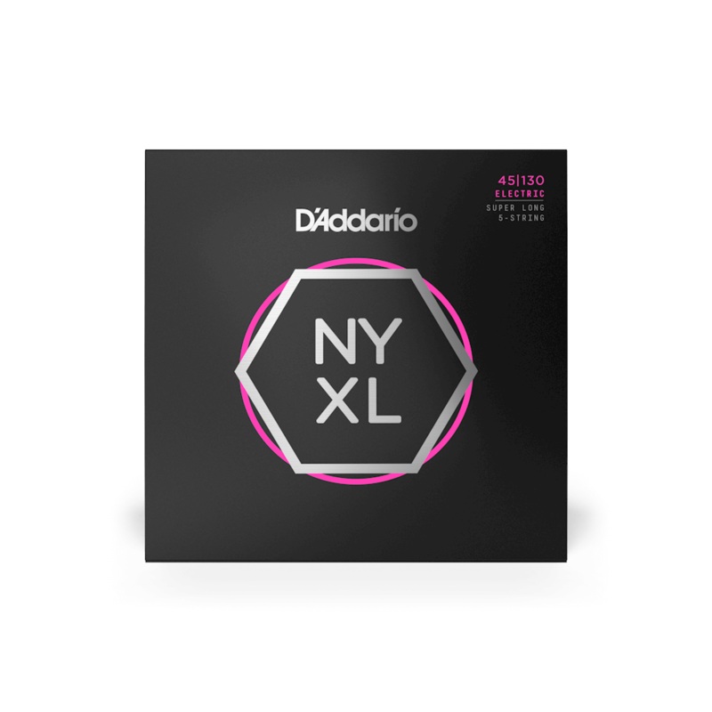 d-addario-45-130-regular-light-5-string-super-long-scale-nyxl-bass-strings D'Addario 45-130 Regular Light 5-String, Super Long Scale, NYXL Bass Strings