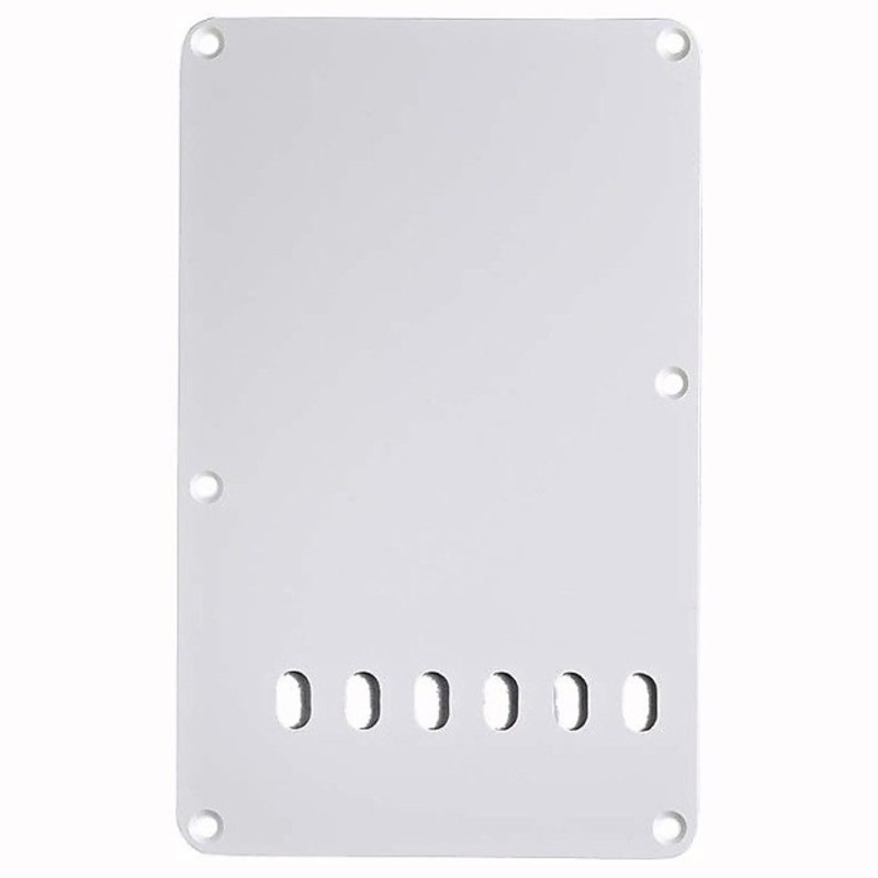 fender-backplate-strat-1-ply-white Fender Backplate, Strat, 1-Ply, White