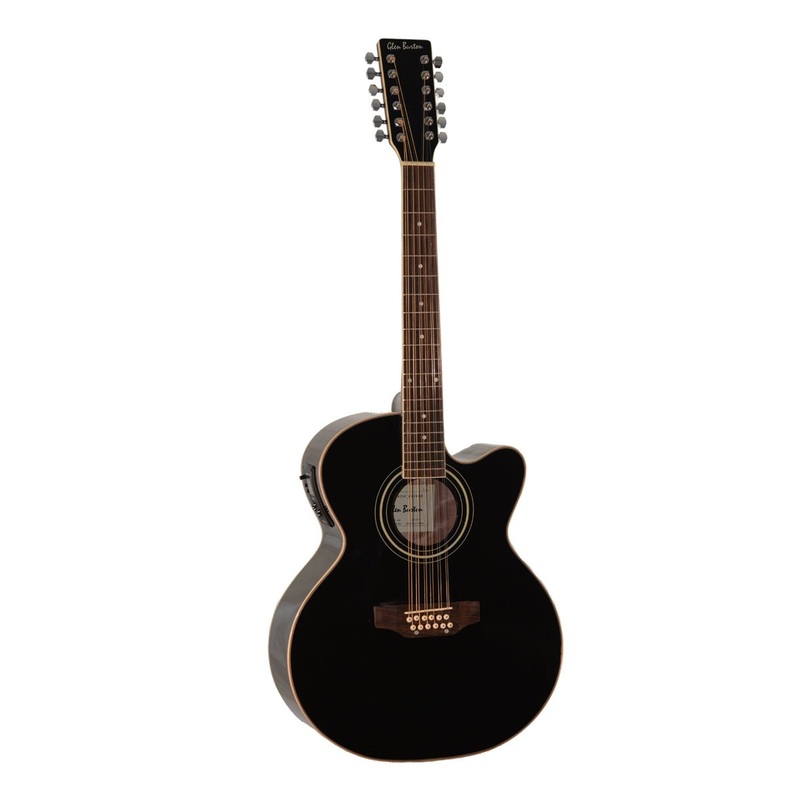 glen-burton-usa-12-string-jumbo-body-acoustic-electric-cutaway-guitar-burgundy Glen Burton USA 12 String Jumbo Body Acoustic Electric Cutaway Guitar Burgundy