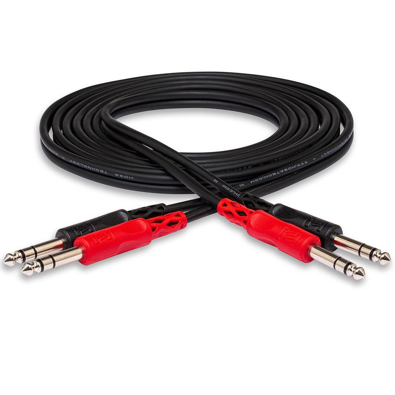 hosa-dual-1-4-trs-1-4-trs-cable-3m-css203 Hosa Dual 1/4" TRS - 1/4" TRS Cable - 3m (CSS203)