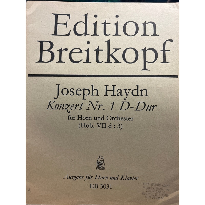 concerto-no-i-in-d-major-hob-viid-for-horn-haydn-mandyczewski Concerto No. I in D Major, Hob. VIId for Horn = Haydn / Mandyczewski