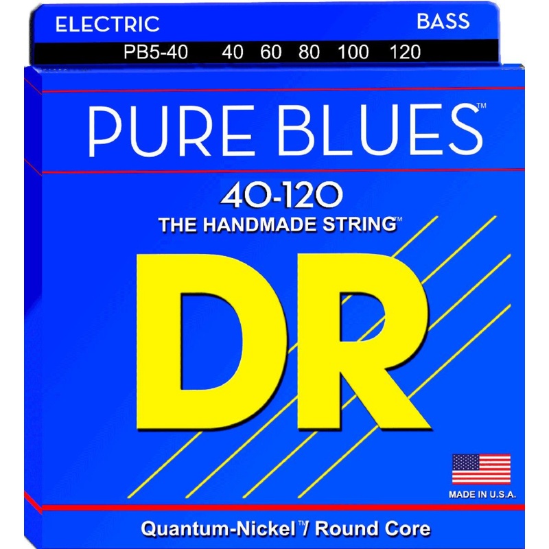 dr-pb5-40-pure-blues-quantum-nickel-5-string-bass-set-40-120 DR PB5-40 Pure Blues Quantum Nickel 5-String Bass Set - 40-120